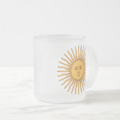 Argentina Golden Sun, Sol de Mayo Matglas Koffiemok (Voorkant rechts)