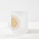 Argentina Golden Sun, Sol de Mayo Matglas Koffiemok (Voorkant links)