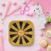 Argentina Golden Sun, Sol de Mayo Papieren Bordje (Feest)