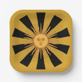 Argentina Golden Sun, Sol de Mayo Papieren Bordje (Voorkant)