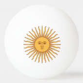 Argentina Golden Sun, Sol de Mayo Ping Pong Ball (Voorkant)