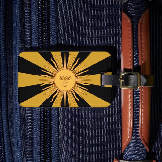 Argentina Golden Sun, Sol de Mayo/reis Bagagelabel (Voorkant Insitu 4)