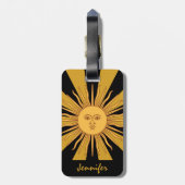 Argentina Golden Sun, Sol de Mayo/Revel Bagagelabel (Achterkant verticaal)