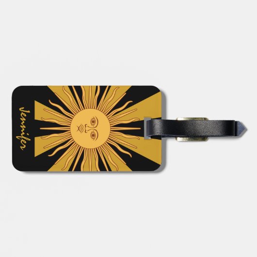 Argentina Golden Sun, Sol de Mayo/Revel Bagagelabel (Achterkant horizontaal)