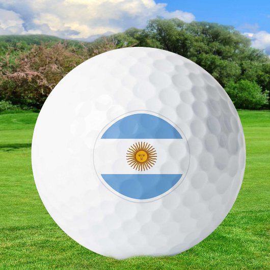 Argentina Golf Balls, vlaggolfers / patriotten Golfballen