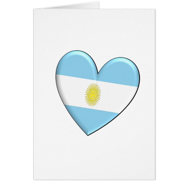 Argentina Heart Flag (Voorkant)