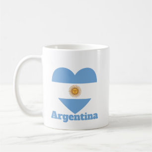 Argentina Heart Flag Koffiemok