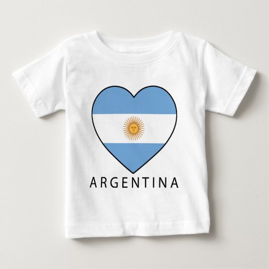Argentina Heart Flag Soccer (Voorkant)