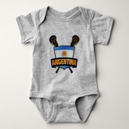 Argentina Lacrosse Logo Babygrow Romper (Voorkant)