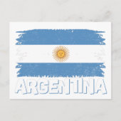 Argentina Lettering Uitnodiging Briefkaart (Voorkant)