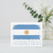 Argentina Lettering Uitnodiging Briefkaart (Staand voorkant)