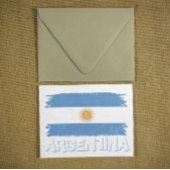 Argentina Lettering Uitnodiging Briefkaart