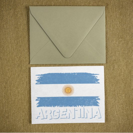 Argentina Lettering Uitnodiging Briefkaart
