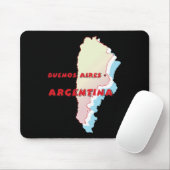 Argentina Map Muismat (Met muis)
