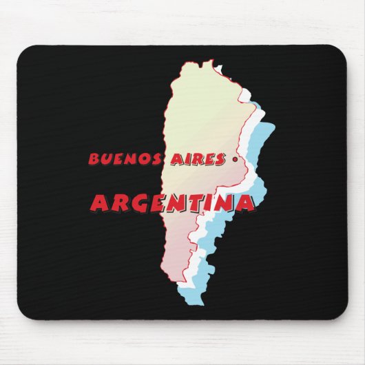 Argentina Map Muismat (Voorkant)