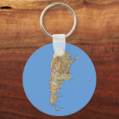 Argentina Map Sleutelhanger (Voorkant)