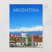 argentina mendoza gate briefkaart (Voorkant)