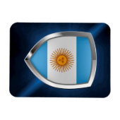Argentina Mettalic Emblem Magneet (Horizontaal)