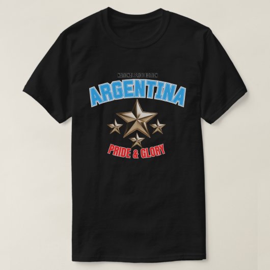 Argentina National Pride Edition Donkere T-Shirt (Design voorkant)