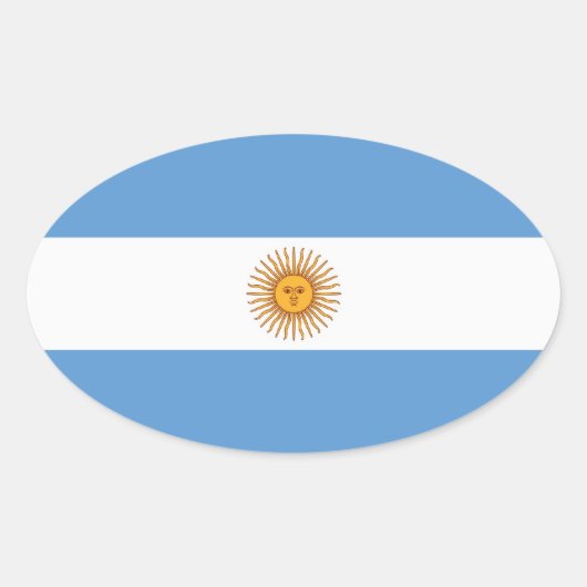 ARGENTINA OVALE STICKER (Voorkant)