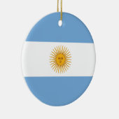 Argentina Plain Flag Keramisch Ornament (Rechts)