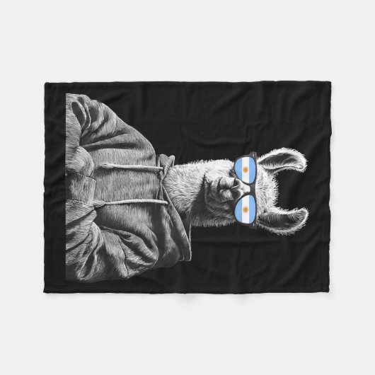 Argentina Pride Argentinian Flag  Fleece Deken (Voorkant (Horizontaal))