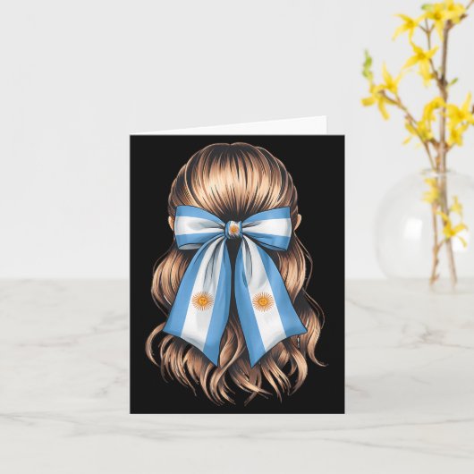 Argentina Pride Argentinian Flag  Kaart (Gele Bloem)