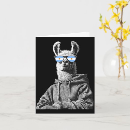 Argentina Pride Argentinian Flag Kaart (Gele Bloem)