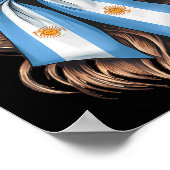 Argentina Pride Argentinian Flag  Poster (Hoek)