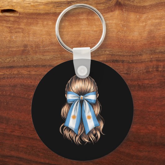 Argentina Pride Argentinian Flag  Sleutelhanger (Voorkant)