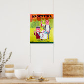 Argentina Retro Vintage Travel Poster (Keuken)