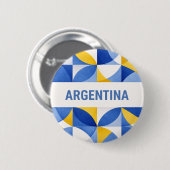 Argentina Ronde Button 5,7 Cm (Voorkant /achterkant)