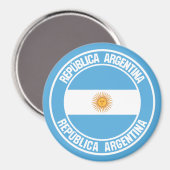 Argentina Round Emblem Magneet (Voorkant / Achterkant)