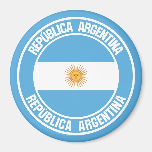 Argentina Round Emblem Magneet (Voorkant)