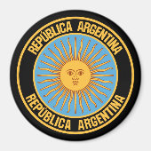 Argentina Round Emblem Magneet (Voorkant)