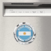 Argentina Round Emblem Magneet (Insitu (Vaatwasser))