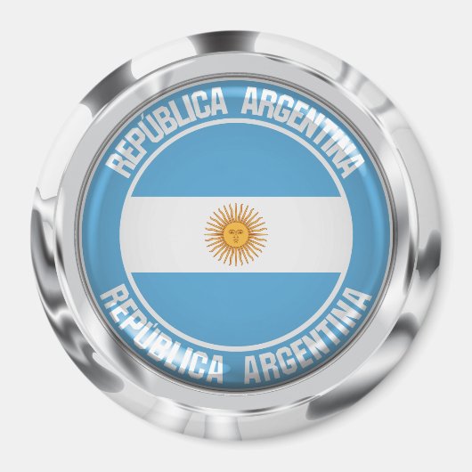 Argentina Round Emblem Magneet (Voorkant)