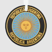Argentina Round Emblem Ornament (achterkant)