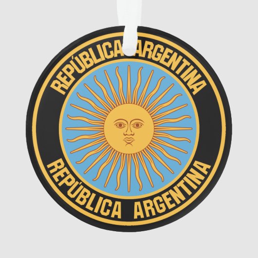 Argentina Round Emblem Ornament (achterkant)