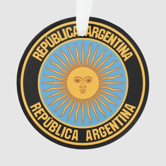 Argentina Round Emblem Ornament (voorkant)