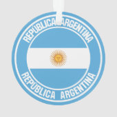 Argentina Round Emblem Ornament (achterkant)