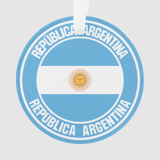 Argentina Round Emblem Ornament (voorkant)