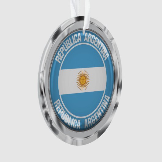 Argentina Round Emblem Ornament (voorkant)