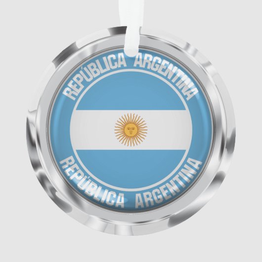 Argentina Round Emblem Ornament (achterkant)