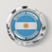 Argentina Round Emblem Ronde Button 7,6 Cm (Voorkant)