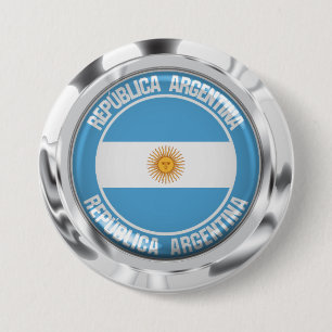 Argentina Round Emblem Ronde Button 7,6 Cm