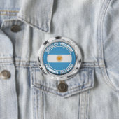 Argentina Round Emblem Ronde Button 7,6 Cm (In situ)
