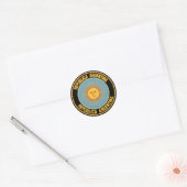 Argentina Round Emblem Ronde Sticker (Envelop)