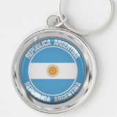 Argentina Round Emblem Sleutelhanger (Voorkant)