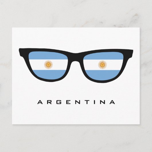 Argentina Shades aangepast briefkaart voor tekst e (Voorkant)